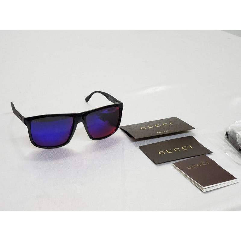 Lentes De Sol Gucci Gg1075s Aluminum Square Italy 57mm Suns