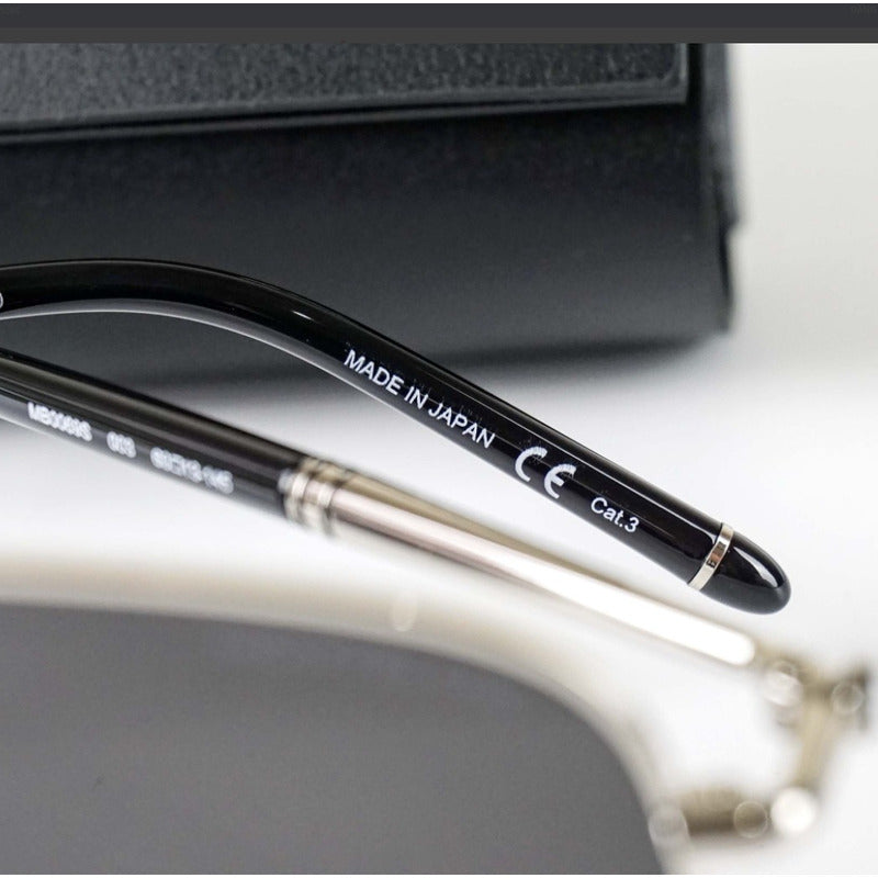 Lentes Sol Mont Blanc Mb0069s Modified Pilot Japan 60mm