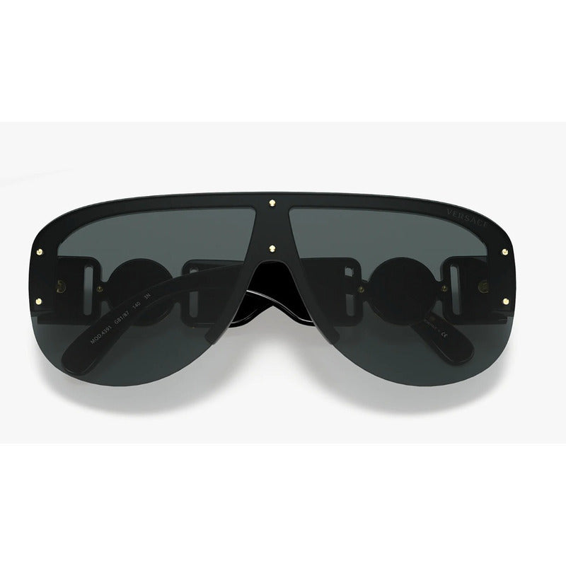 Lentes Sol Versace Ve4391 Shield Medusa Italy 48mm Suns