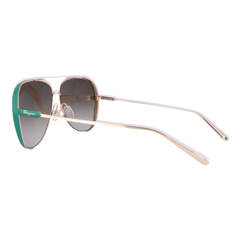 Lentes De Sol Ferragamo Sf205s Visor Double Bridge 62mm Suns