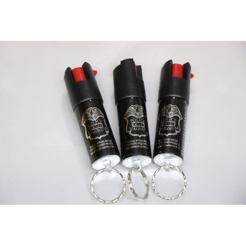 Gas Pimienta Police Magnum Llavero Paquete 3 Best Seller Made In Usa
