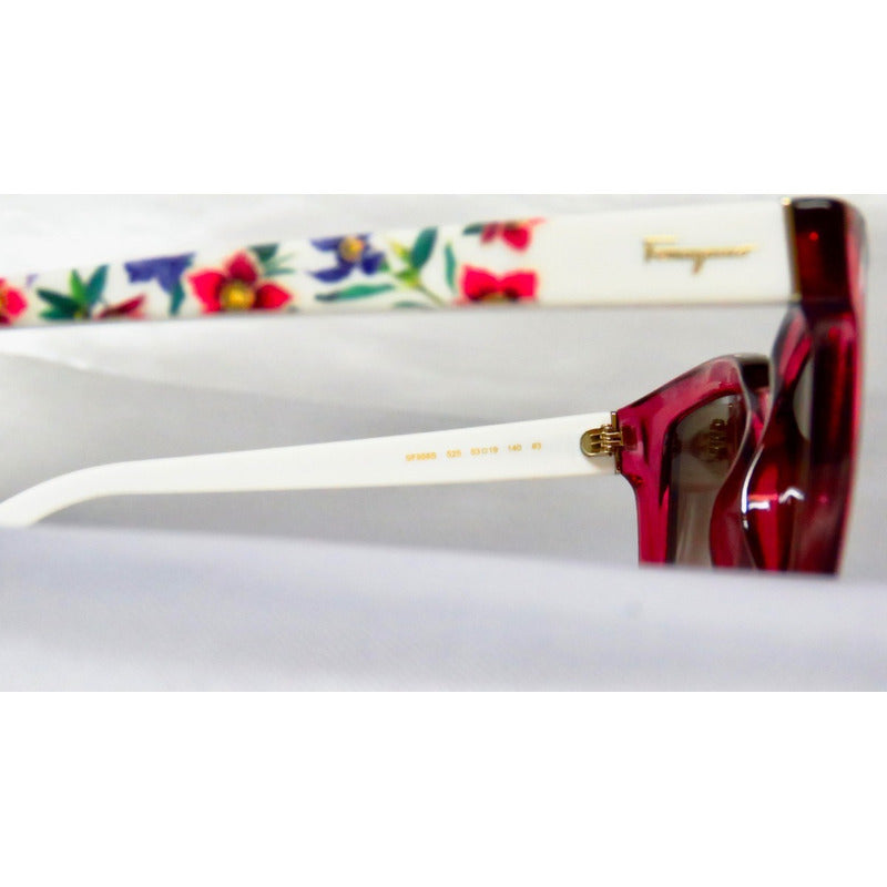 Lentes De Sol Ferragamo Sf858s Flower Mujer Italy 53mm Suns