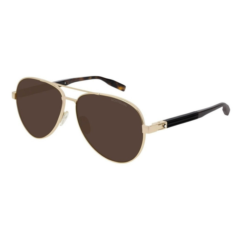 Lentes Sol Mont Blanc Mb0032s Iconic Pilot Italy 61mm Suns