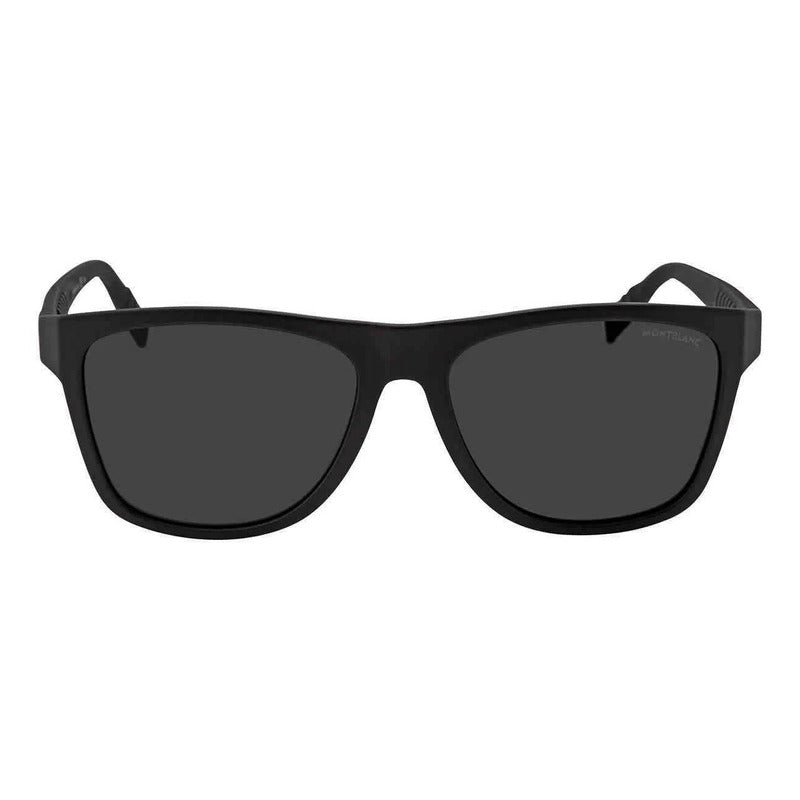 Lentes Sol Mont Blanc Mb0062s Iconic Square Polarized 56mm