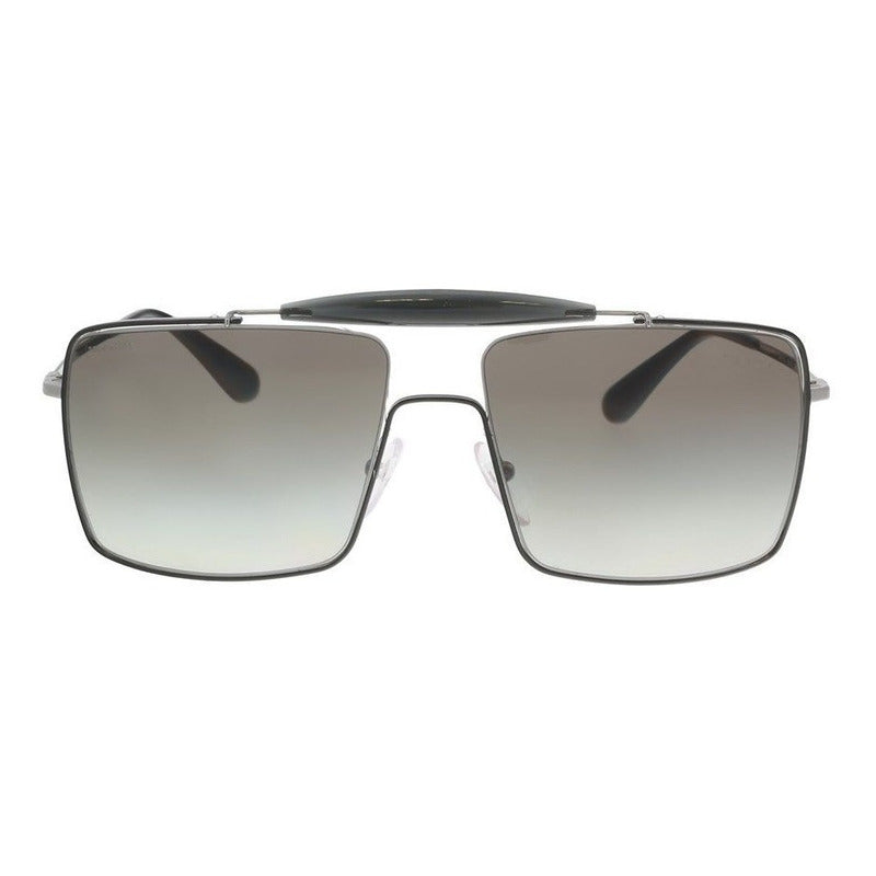 Lentes Gafas De Sol Prada Pr57ss Black Crystal Gunmetal 58mm