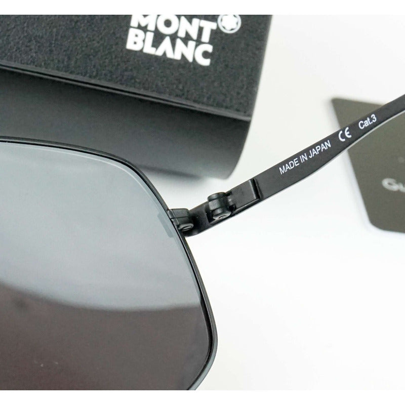 Lentes Sol Mont Blanc Mb0102s Modified Pilot Japan 60mm Suns