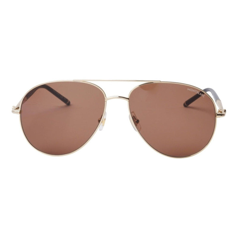 Lentes Sol Mont Blanc Mb0068s High End Pilot Japan 61mm Suns