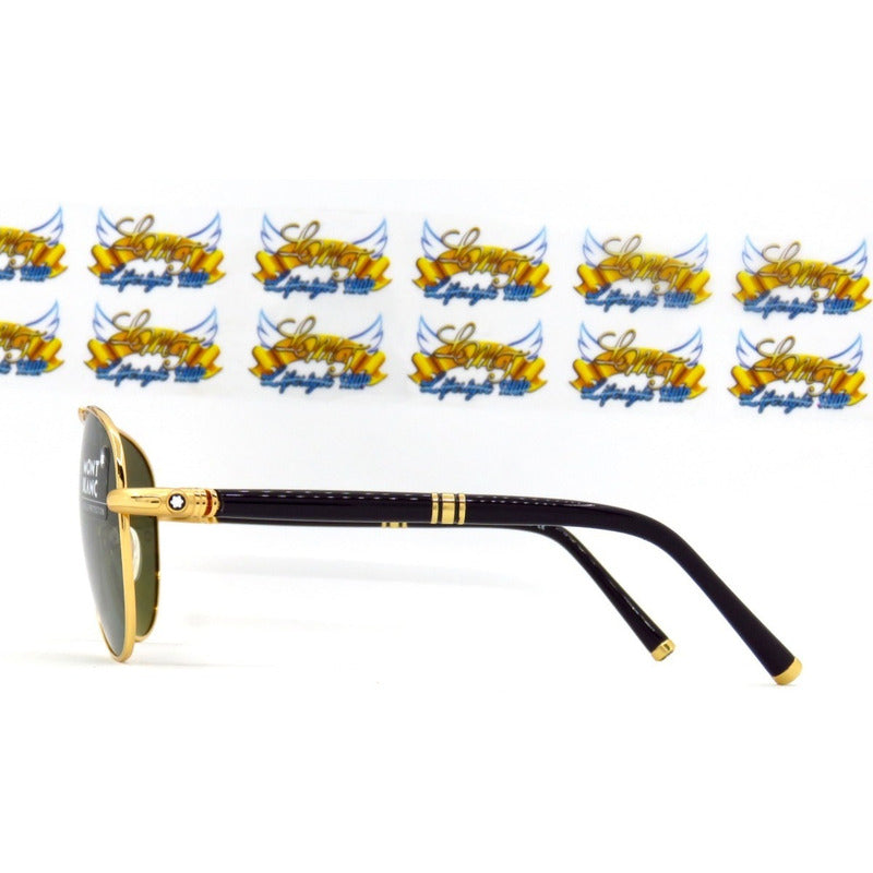 Lentes De Sol Mont Blanc Mb519s Iconic Pilot Italy 61mm Suns