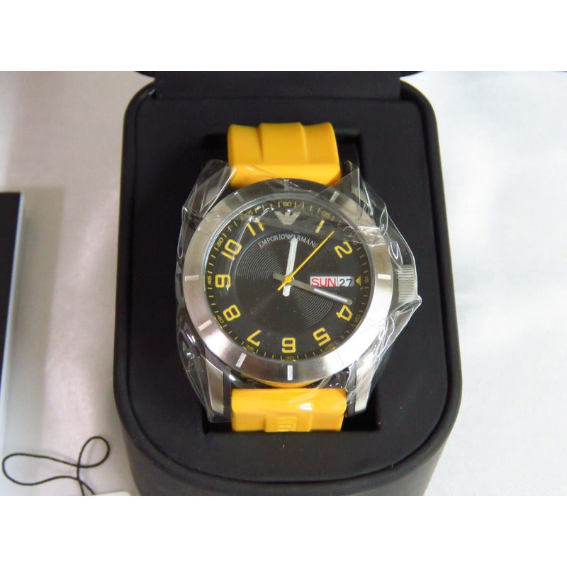 Reloj Emporio Armani Ar5872 Acero / Caucho Con Detalle 44mm