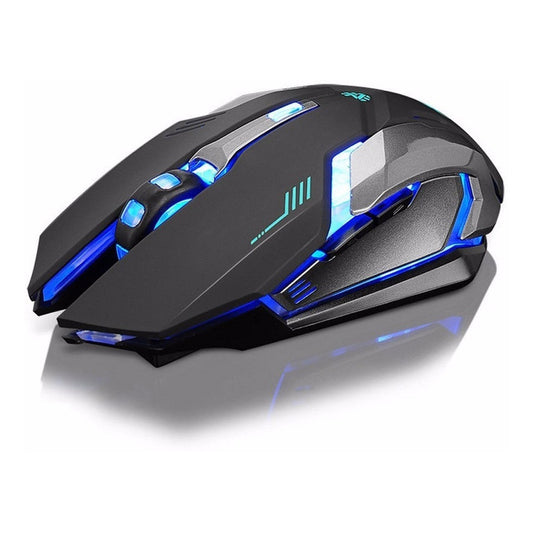 Mouse Gamer Óptico Inalámbrico Luz Led Multicolor Recargable